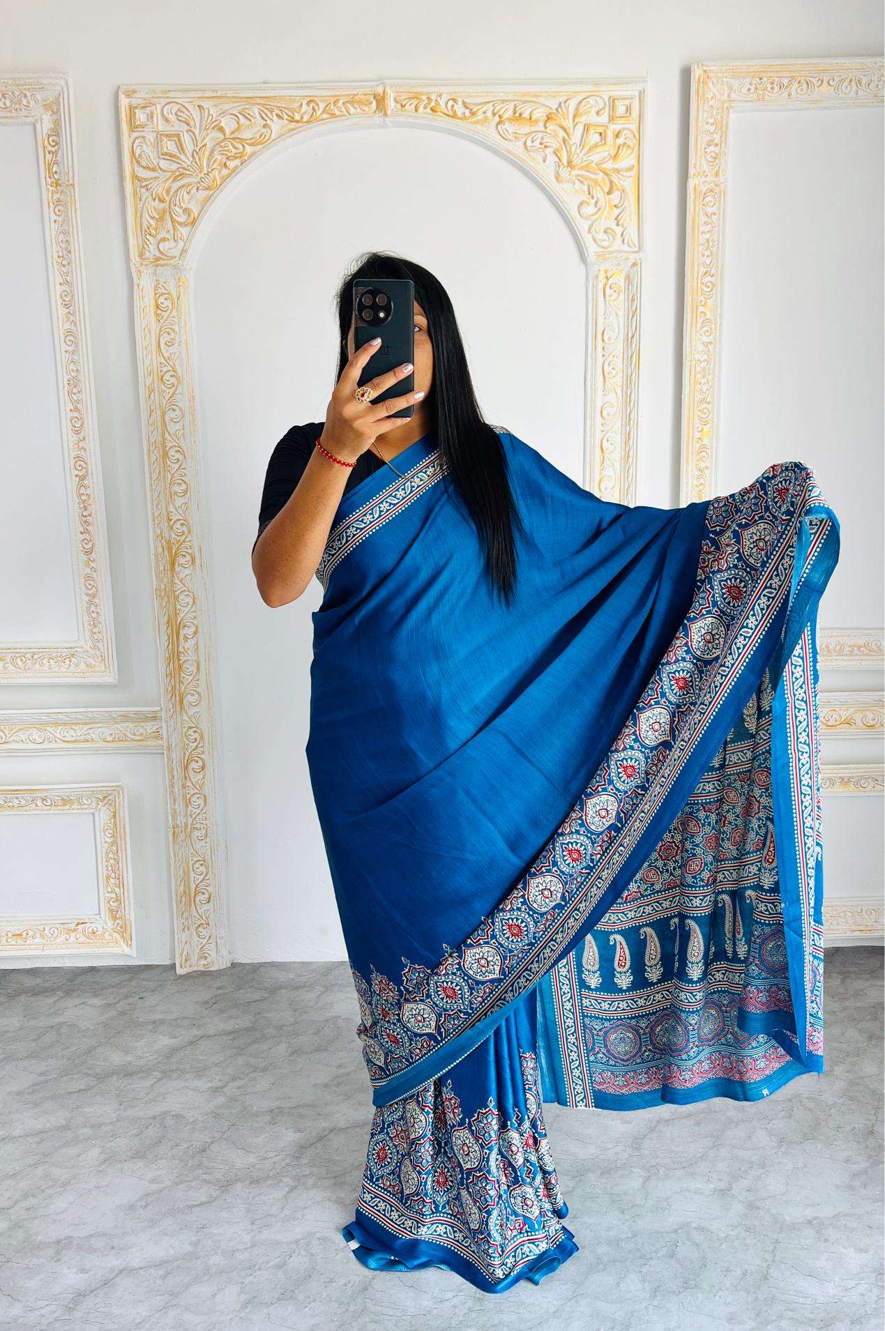 Ynf Gajji Silk RIN207 2206 Silk Sarees Wholesale Gajji Modal Sarees Fancy Printed Silk Sarees Manufacturer