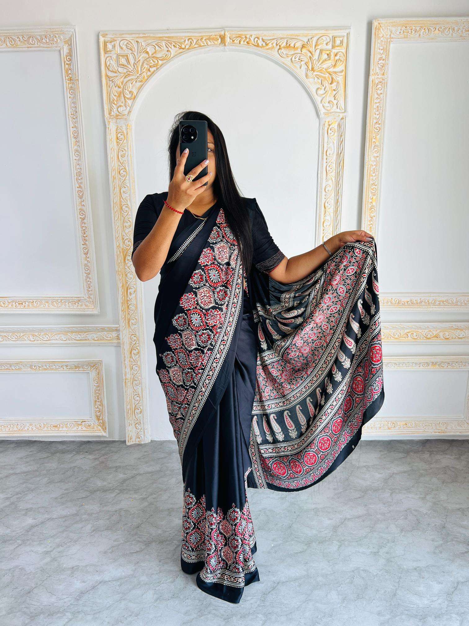 Ynf Gajji Silk RIN207 2206 Silk Sarees Wholesale Gajji Modal Sarees Fancy Printed Silk Sarees Manufacturer