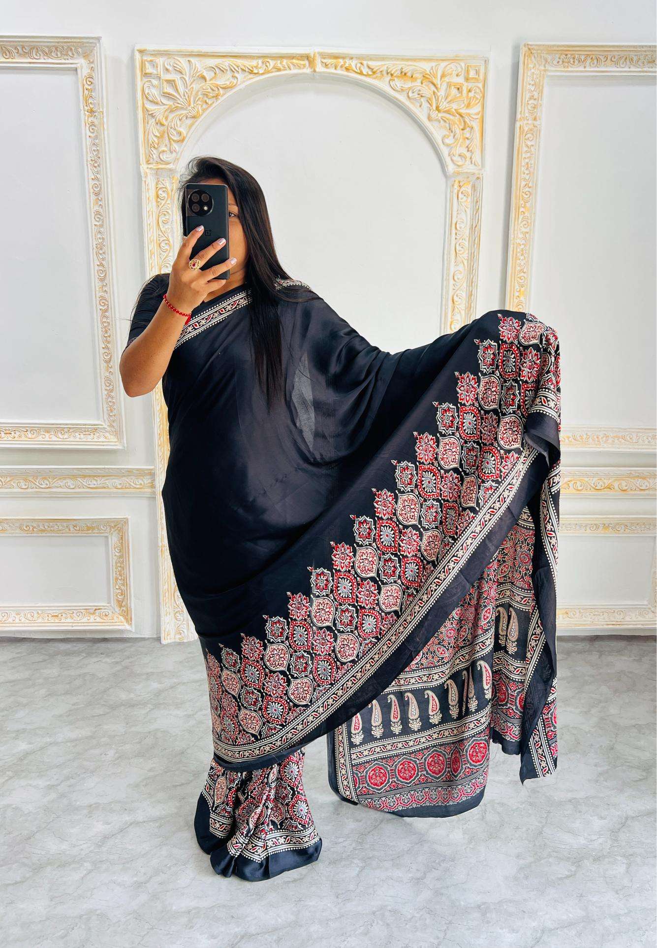 Ynf Gajji Silk RIN207 2206 Silk Sarees Wholesale Gajji Modal Sarees Fancy Printed Silk Sarees Manufacturer