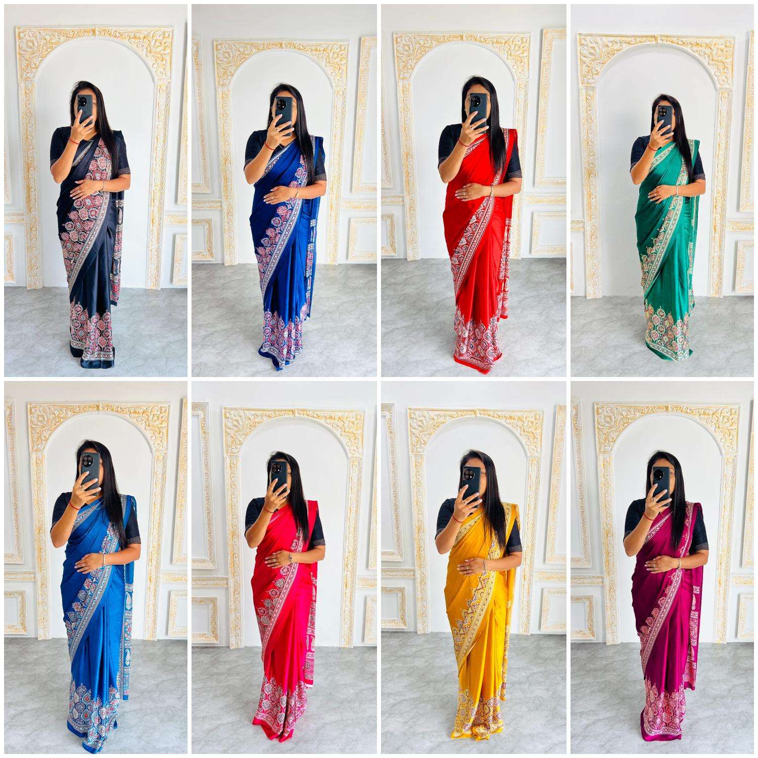 Ynf Gajji Silk RIN207 2206 Silk Sarees Wholesale Gajji Modal Sarees Fancy Printed Silk Sarees Manufacturer