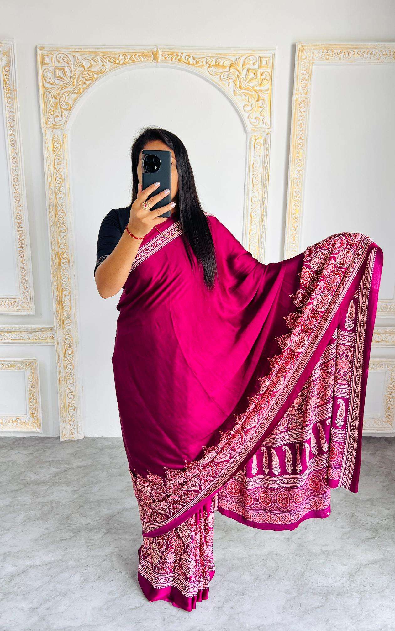 Ynf Gajji Silk RIN207 2206 Silk Sarees Wholesale Gajji Modal Sarees Fancy Printed Silk Sarees Manufacturer