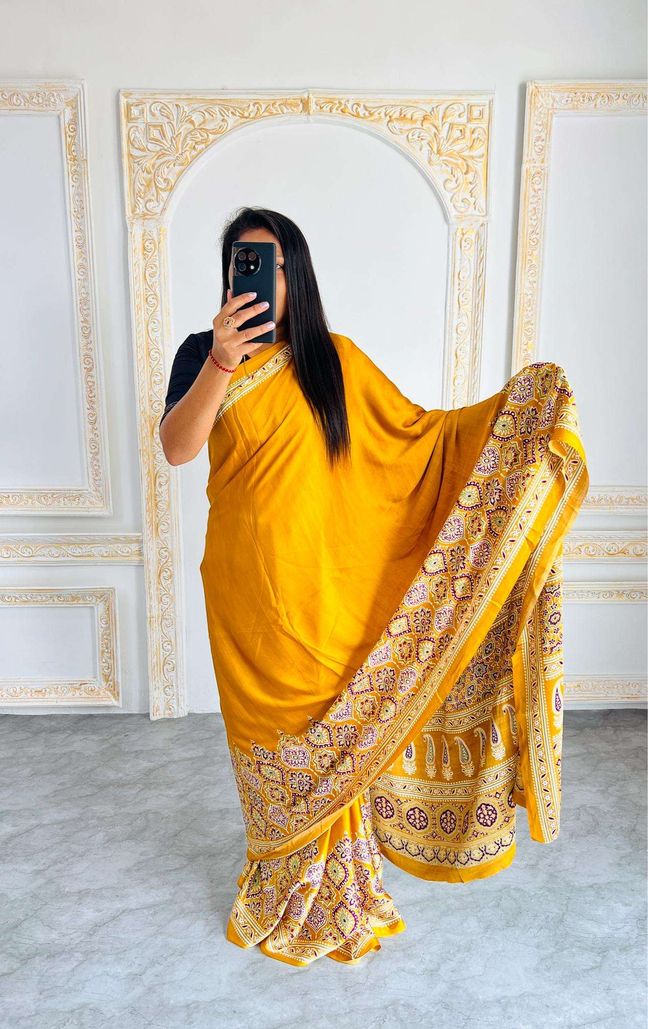 Ynf Gajji Silk RIN207 2206 Silk Sarees Wholesale Gajji Modal Sarees Fancy Printed Silk Sarees Manufacturer