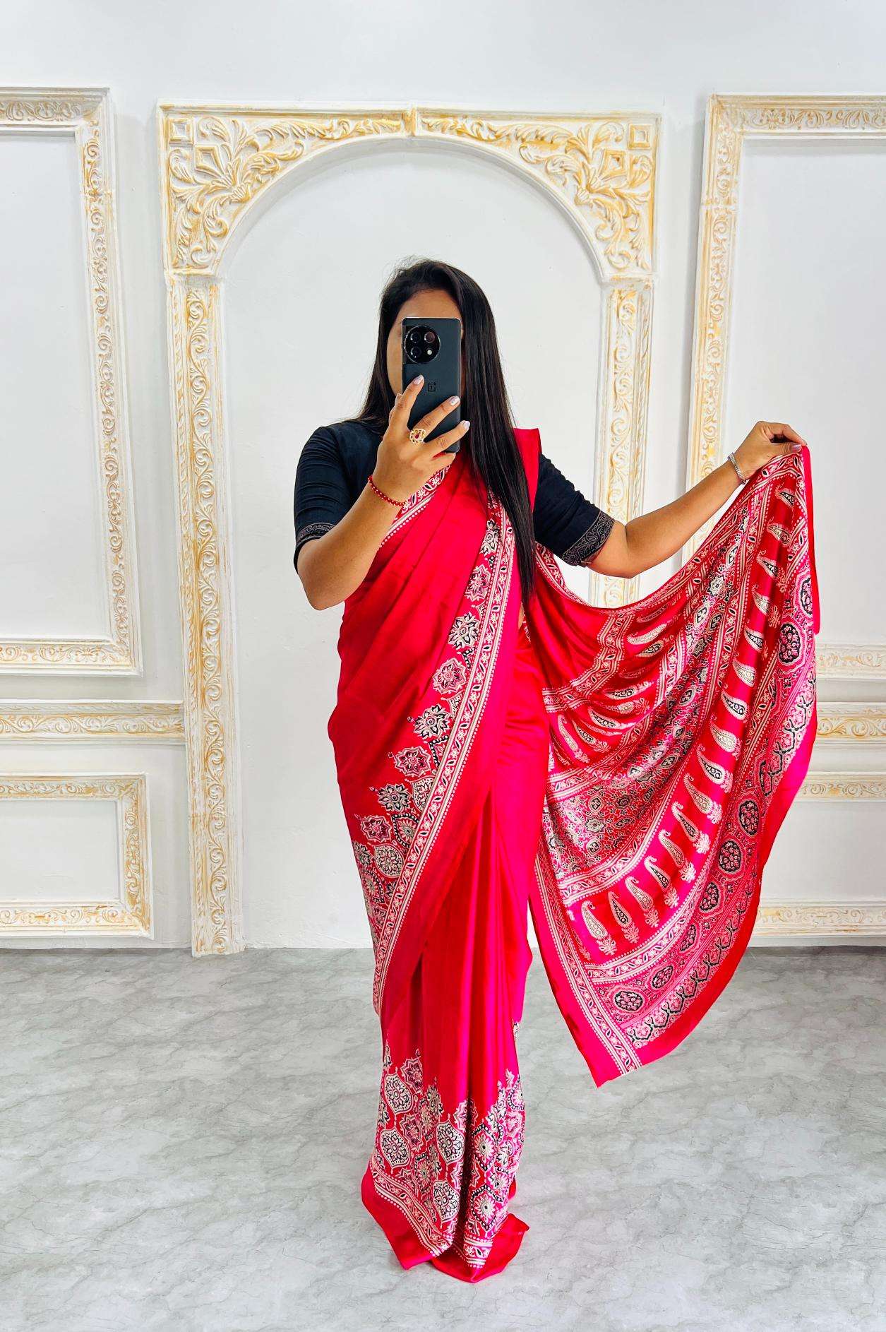 Ynf Gajji Silk RIN207 2206 Silk Sarees Wholesale Gajji Modal Sarees Fancy Printed Silk Sarees Manufacturer