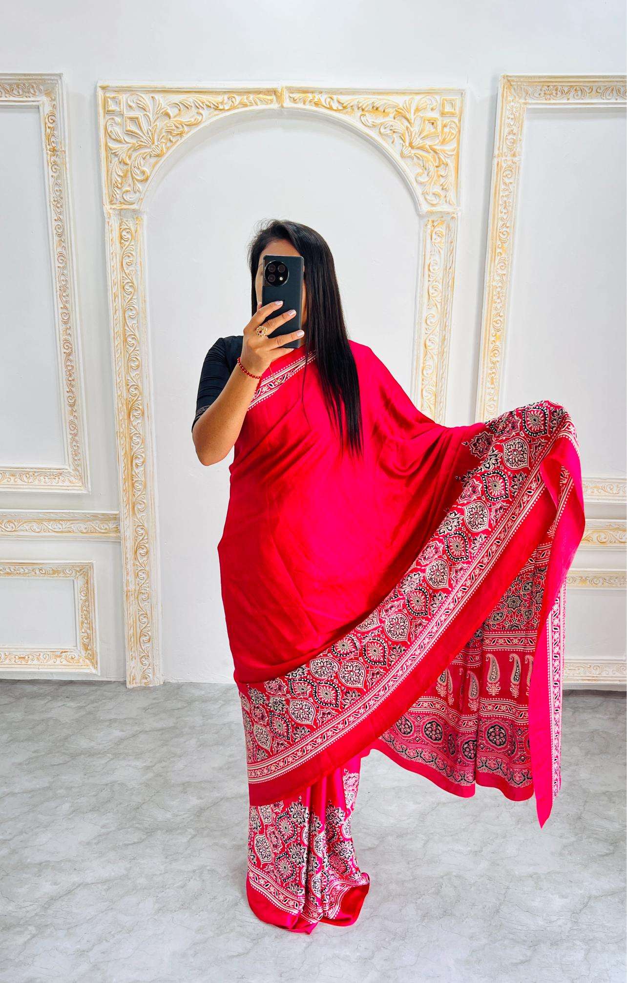 Ynf Gajji Silk RIN207 2206 Silk Sarees Wholesale Gajji Modal Sarees Fancy Printed Silk Sarees Manufacturer