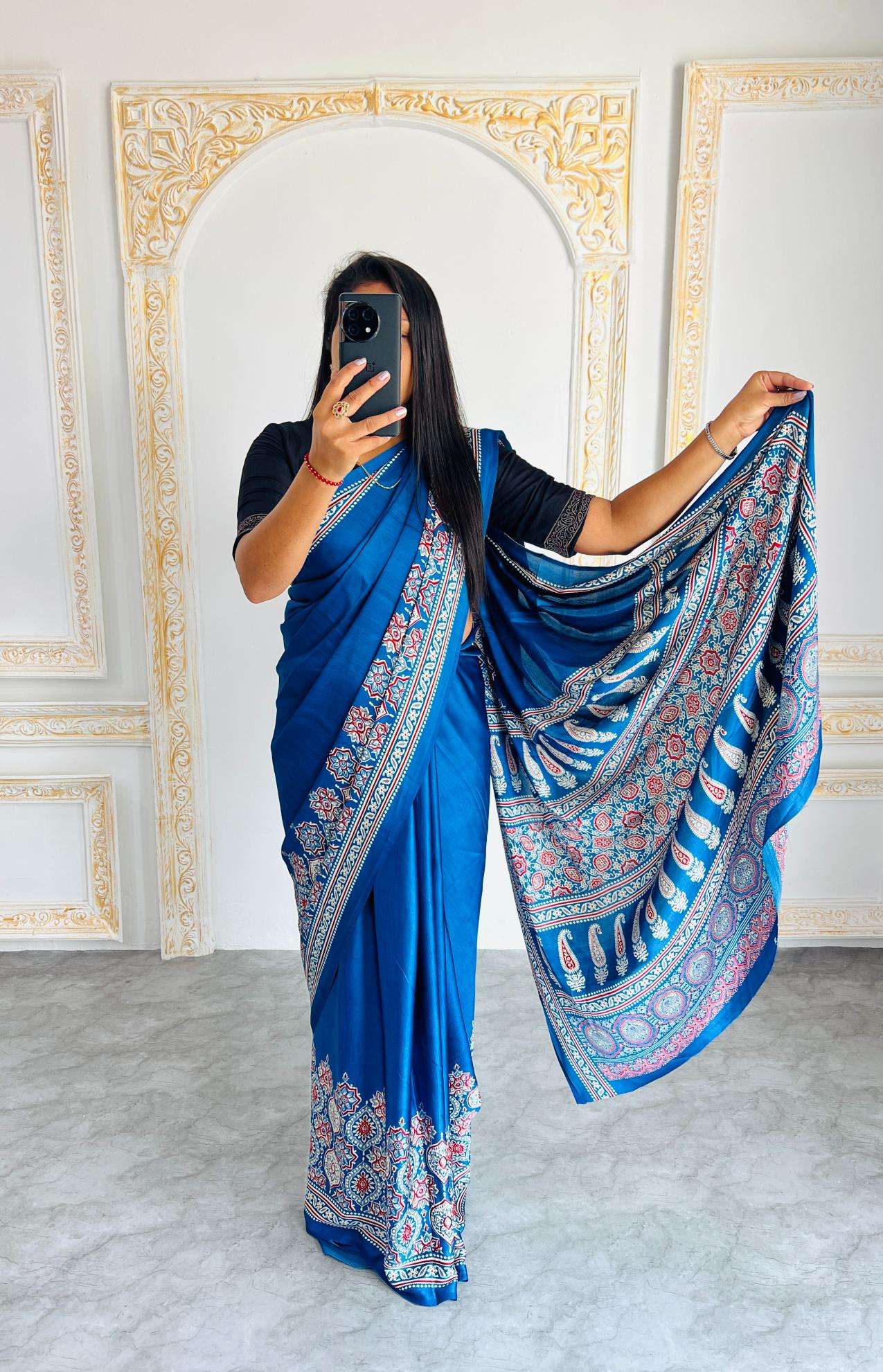 Ynf Gajji Silk RIN207 2206 Silk Sarees Wholesale Gajji Modal Sarees Fancy Printed Silk Sarees Manufacturer