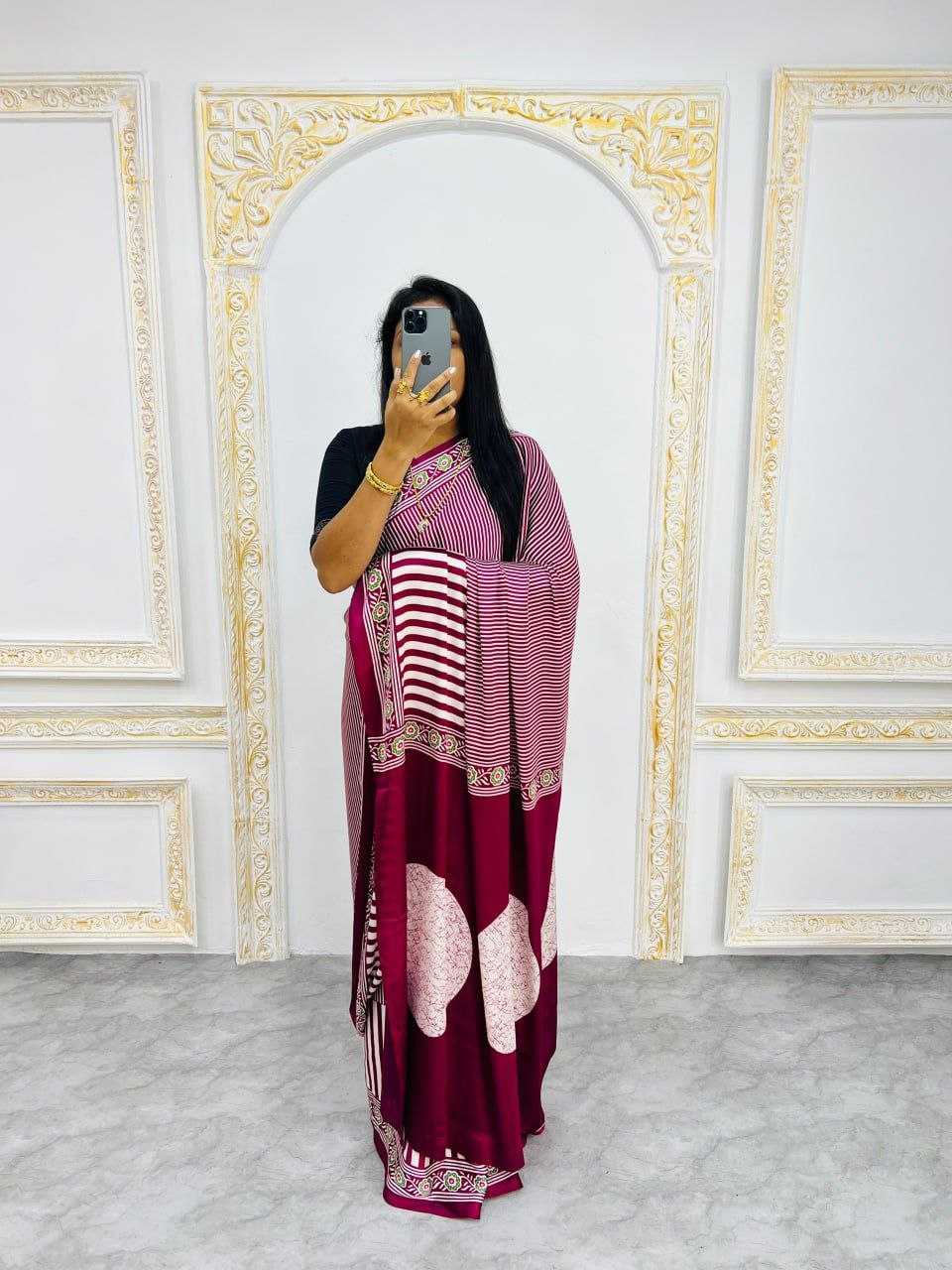 Ynf Gajji Silk RIN207 2230 Sarees Wedding Collections Festive Collections Wholesale Printed Sarees Silk Sarees Sarees With Blouse Manufacturer
