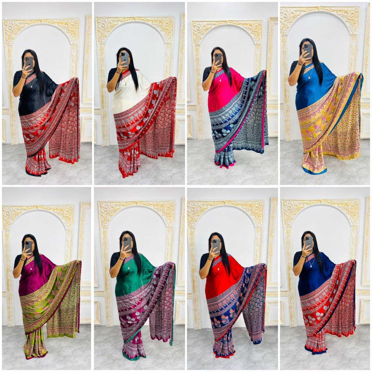 Ynf Gajji Silk RIN207 2257 Sarees Wedding Collections Festive Collections Wholesale Printed Sarees Silk Sarees Sarees With Blouse Manufacturer