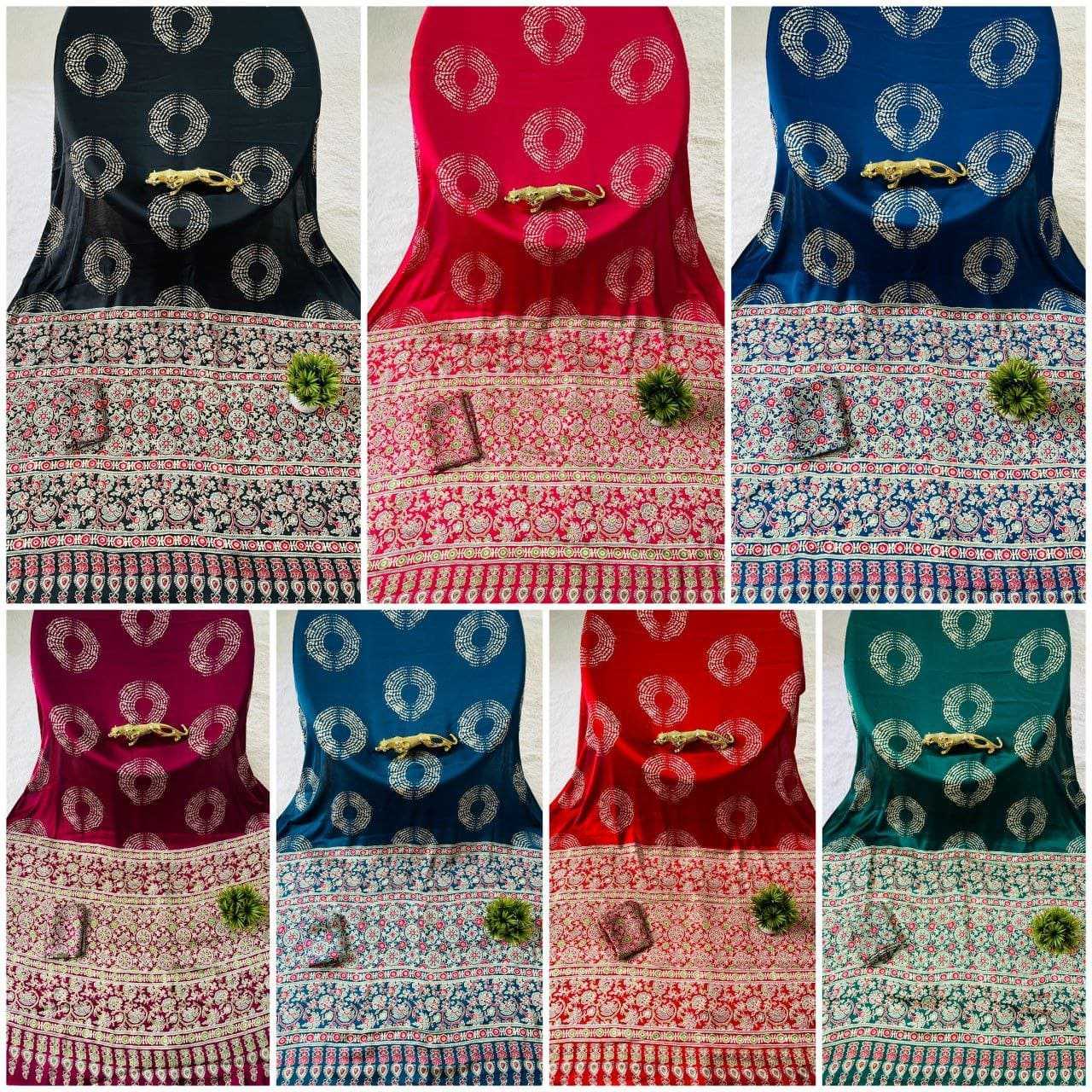 Ynf Gajji Silk RIN207 2258 Sarees Wedding Collections Festive Collections Wholesale Printed Sarees Silk Sarees Sarees With Blouse Manufacturer