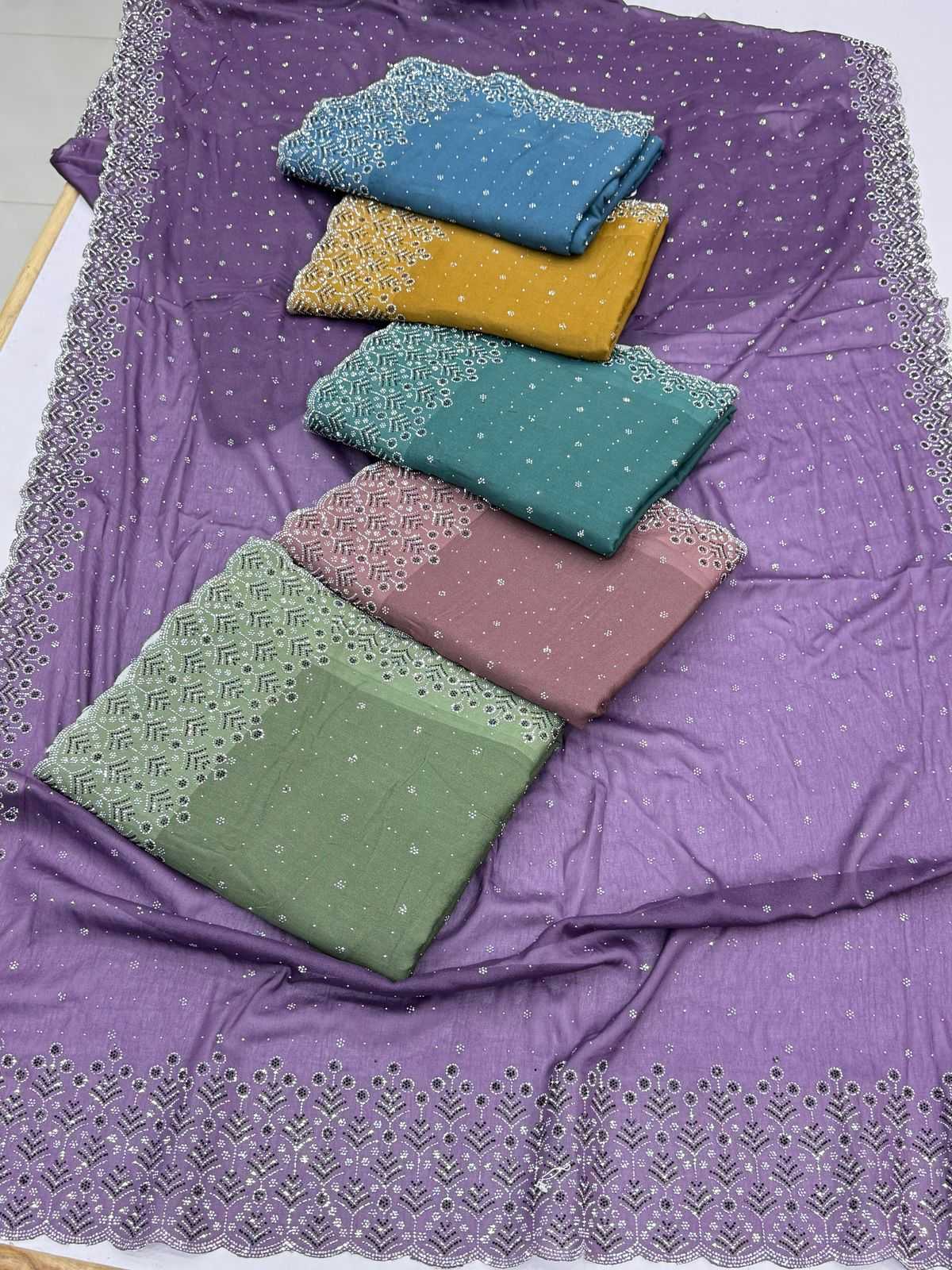 Ynf Georgette KESH114 1846 Sarees Wholesale Georgette Sarees Cutwork Saree Swarovski Sarees Manufacturer