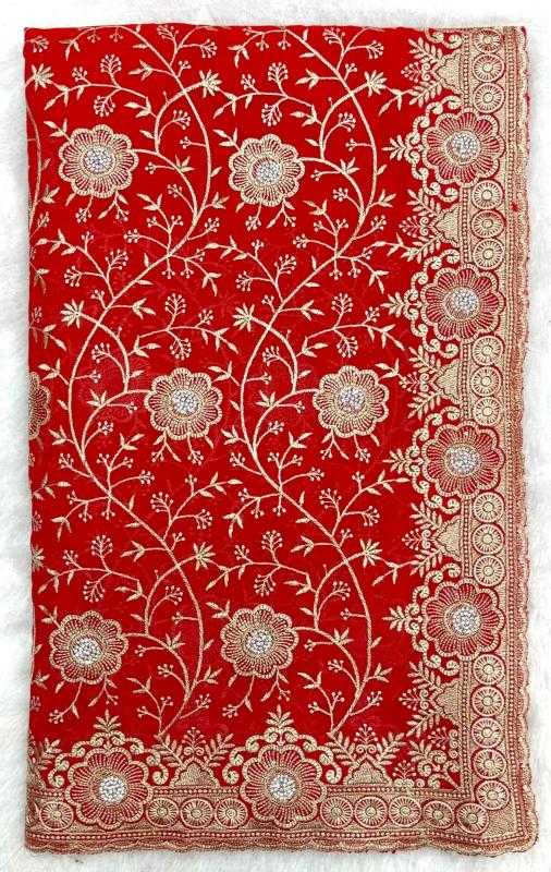 Ynf Georgette KESH114 5531 Sarees Wholesale Georgette Sarees Embroidered Sarees Stone Work Saree Manufacturer