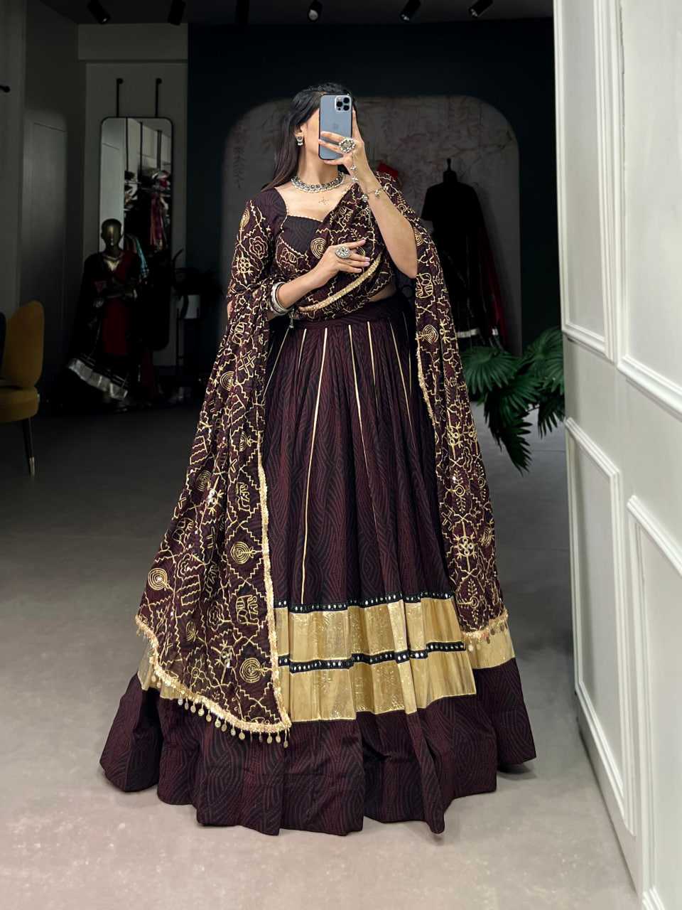 Ynf Georgette KESH134 1702 Lehengas Festive Collections Wholesale Printed Lehenga Georgette Lehenga Gota Patti Lehenga Manufacturer