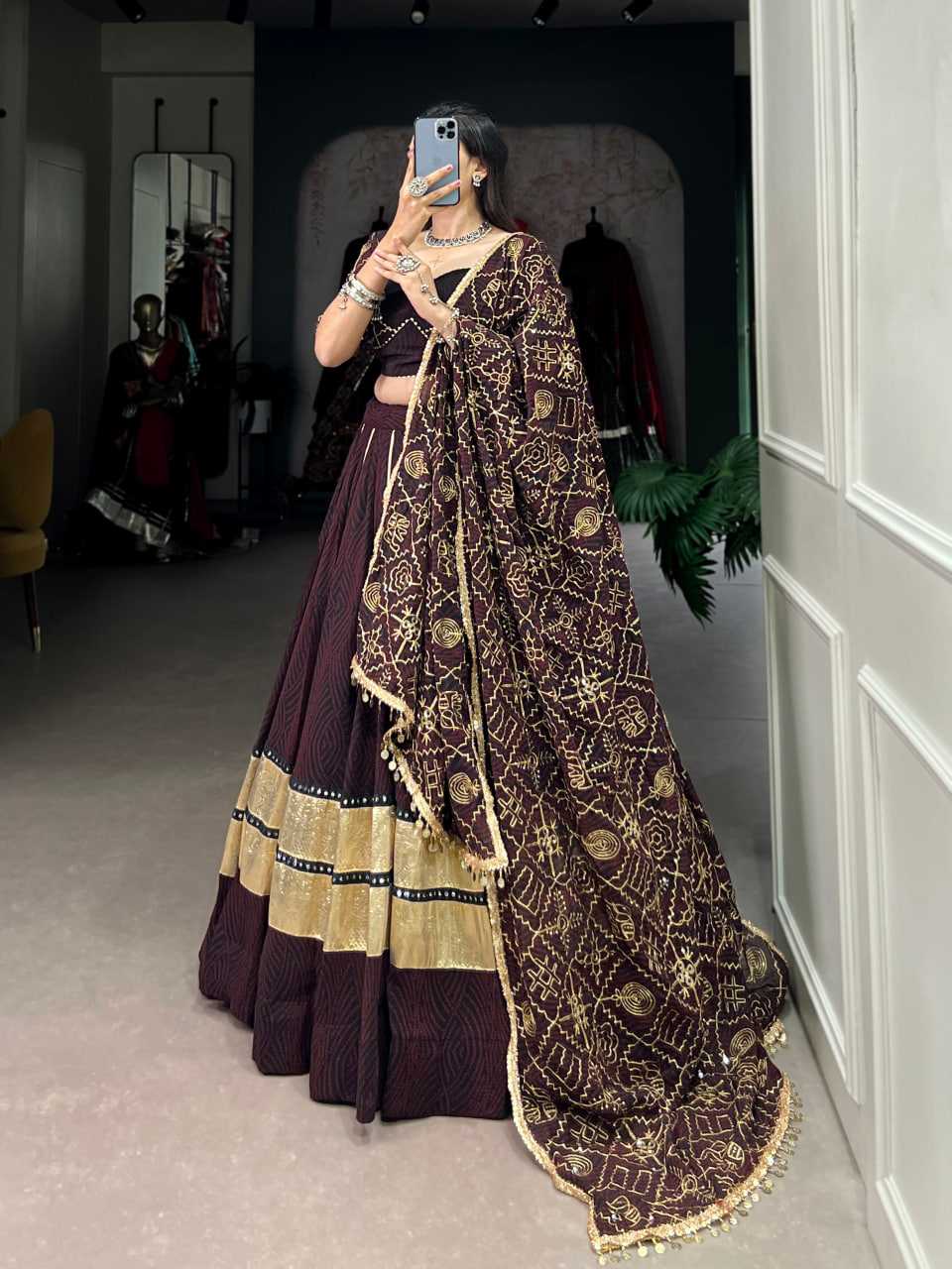 Ynf Georgette KESH134 1702 Lehengas Festive Collections Wholesale Printed Lehenga Georgette Lehenga Gota Patti Lehenga Manufacturer