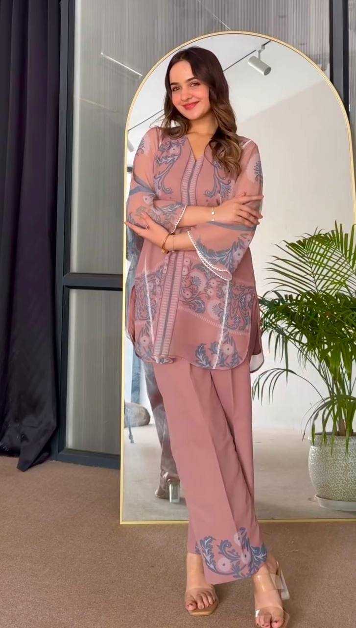 Ynf Georgette KESH141 1128 Western Wears Wholesale Co-ord Set Manufacturer