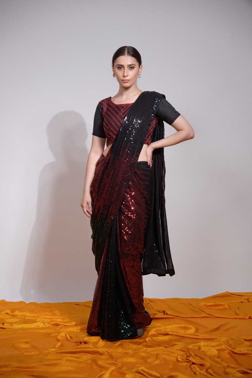Ynf Georgette KESH151 5245 Sarees Wholesale Fancy Sarees Georgette Sarees Embroidered Sarees Manufacturer