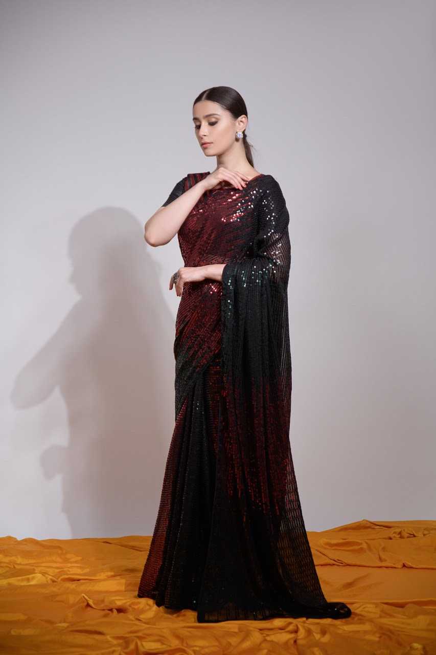 Ynf Georgette KESH151 5245 Sarees Wholesale Fancy Sarees Georgette Sarees Embroidered Sarees Manufacturer