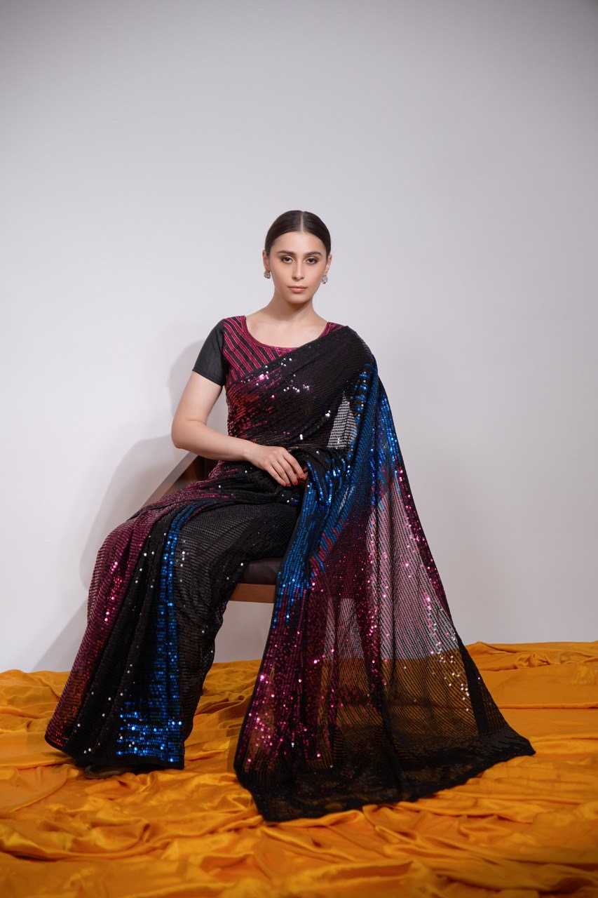 Ynf Georgette KESH151 5245 Sarees Wholesale Fancy Sarees Georgette Sarees Embroidered Sarees Manufacturer