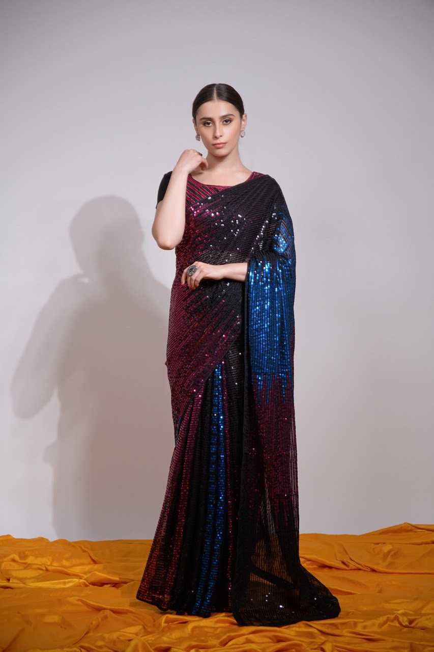 Ynf Georgette KESH151 5245 Sarees Wholesale Fancy Sarees Georgette Sarees Embroidered Sarees Manufacturer