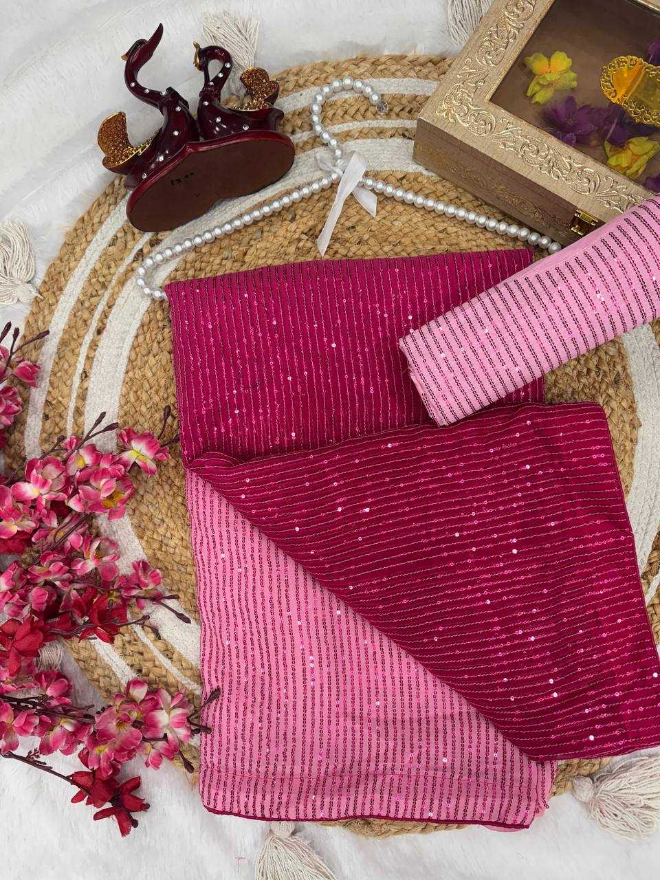 Ynf Georgette KESH151 5428 Sarees Wedding Collections Festive Collections Wholesale Party Wear Sarees Georgette Sarees Sarees With Blouse Manufacturer