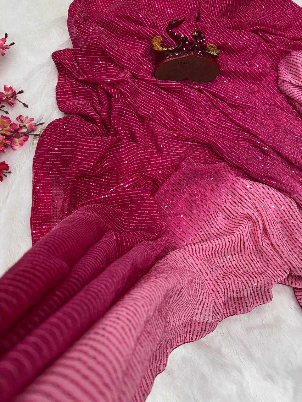 Ynf Georgette KESH151 5428 Sarees Wedding Collections Festive Collections Wholesale Party Wear Sarees Georgette Sarees Sarees With Blouse Manufacturer