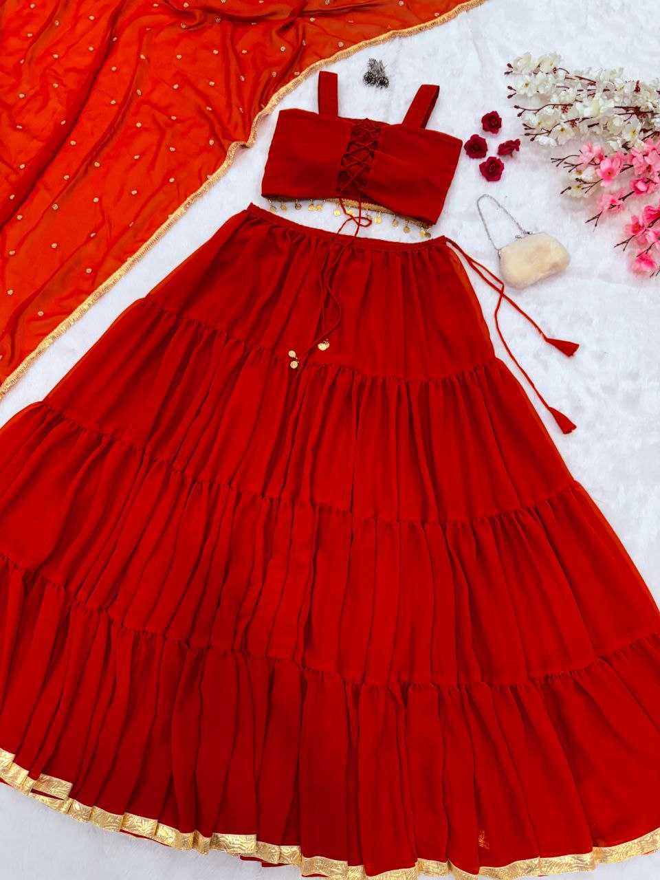 Ynf Georgette KESH154 1164 Lehengas Festive Collections Wholesale Fancy Lehenga Simple Lehenga Lehenga With Cancan Navratri Chaniya Choli Manufacturer