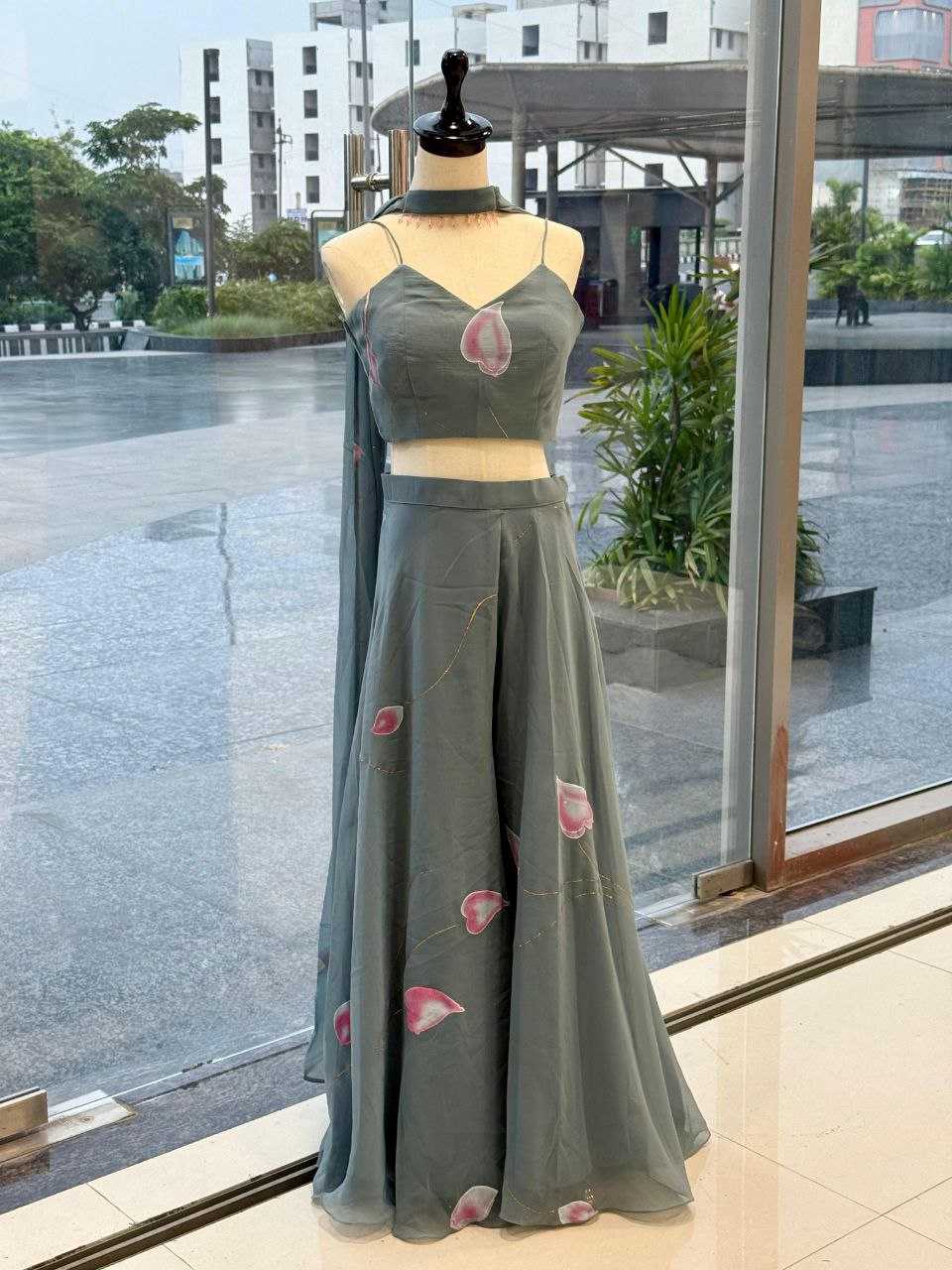 Ynf Georgette KESH154 1165 Suits & Dresses Wholesale Indo Western Dresses Palazzo Suit Manufacturer