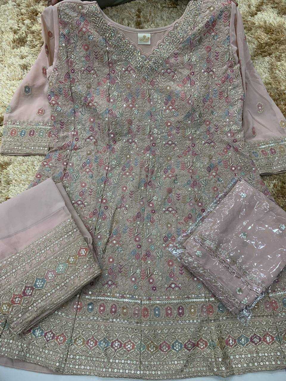 Ynf Georgette KESH379 10007 Suits & Dresses Wedding Collections Festive Collections Wholesale Georgette Suit Designer Suits Embroidered Suits Manufacturer