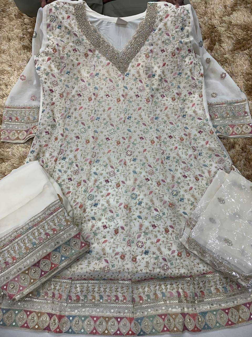 Ynf Georgette KESH379 10007 Suits & Dresses Wedding Collections Festive Collections Wholesale Georgette Suit Designer Suits Embroidered Suits Manufacturer