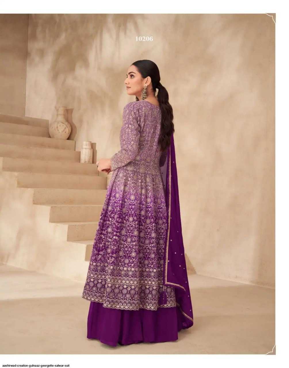 Ynf Georgette KESH379 10206 Suits & Dresses Wedding Collections Festive Collections Wholesale Georgette Suit Designer Suits Embroidered Suits Manufacturer