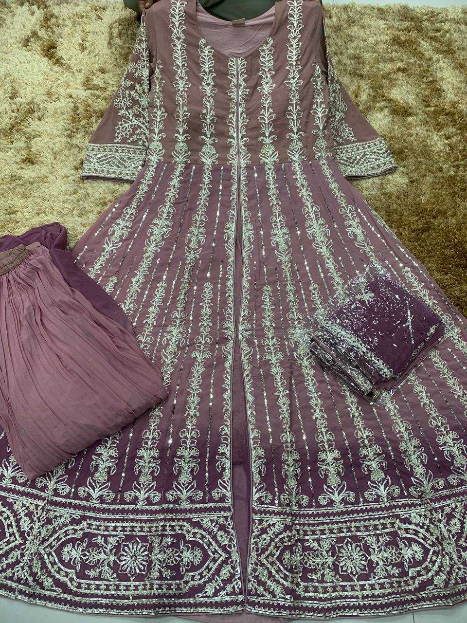 Ynf Georgette KESH379 5609 Suits & Dresses Wedding Collections Festive Collections Wholesale Embroidery Suits Georgette Suit Designer Suits Manufacturer