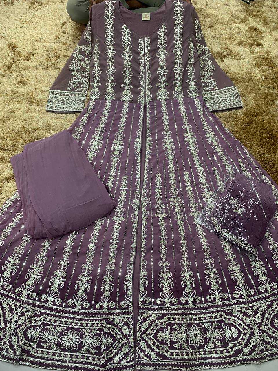 Ynf Georgette KESH379 5609 Suits & Dresses Wedding Collections Festive Collections Wholesale Embroidery Suits Georgette Suit Designer Suits Manufacturer