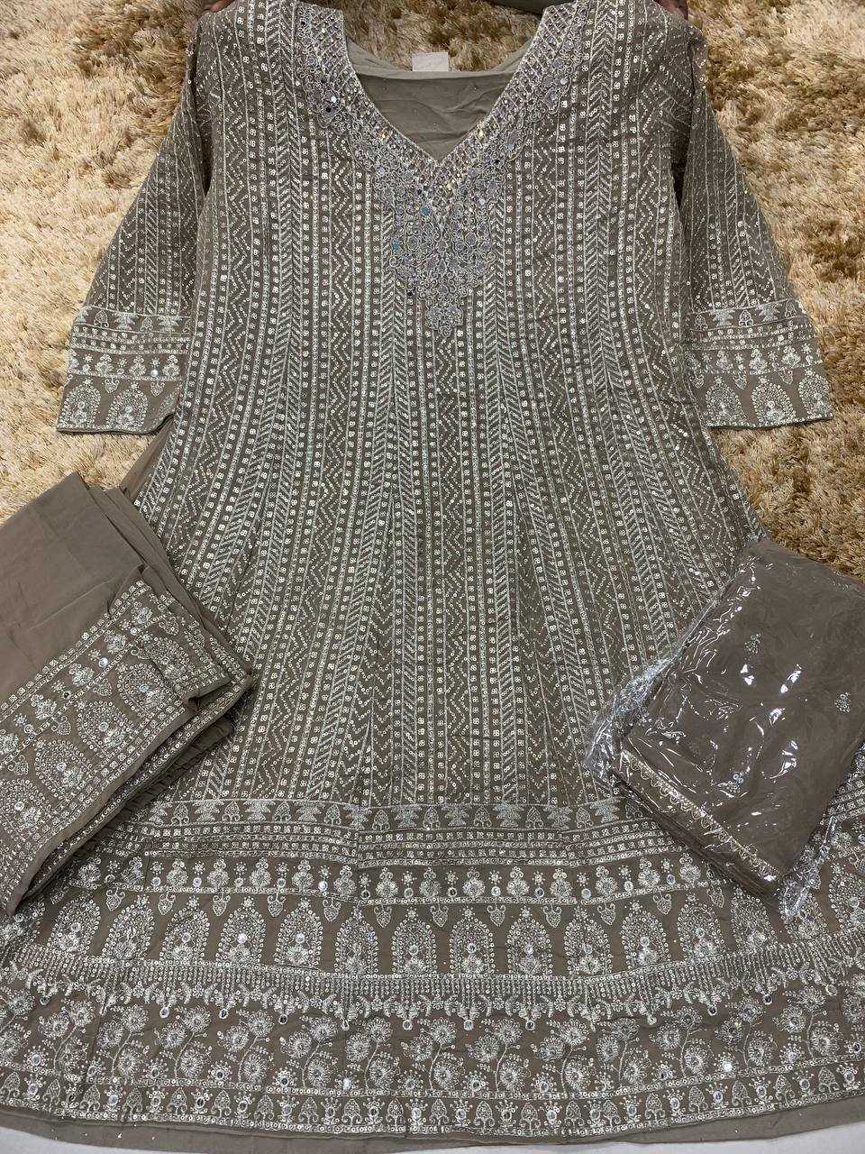 Ynf Georgette KESH379 5803 Suits & Dresses Wedding Collections Festive Collections Wholesale Embroidery Suits Georgette Suit Designer Suits Manufacturer