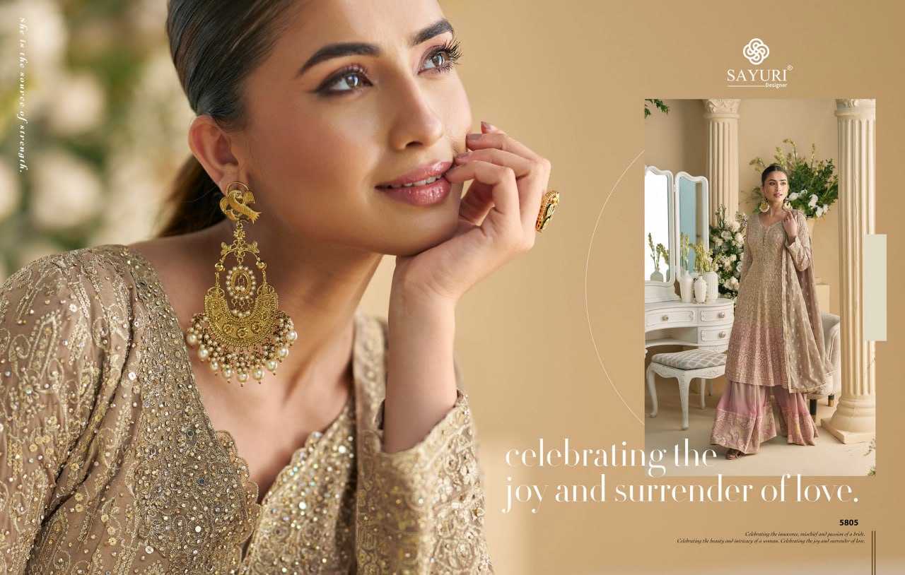 Ynf Georgette KESH379 5803 Suits & Dresses Wedding Collections Festive Collections Wholesale Embroidery Suits Georgette Suit Designer Suits Manufacturer