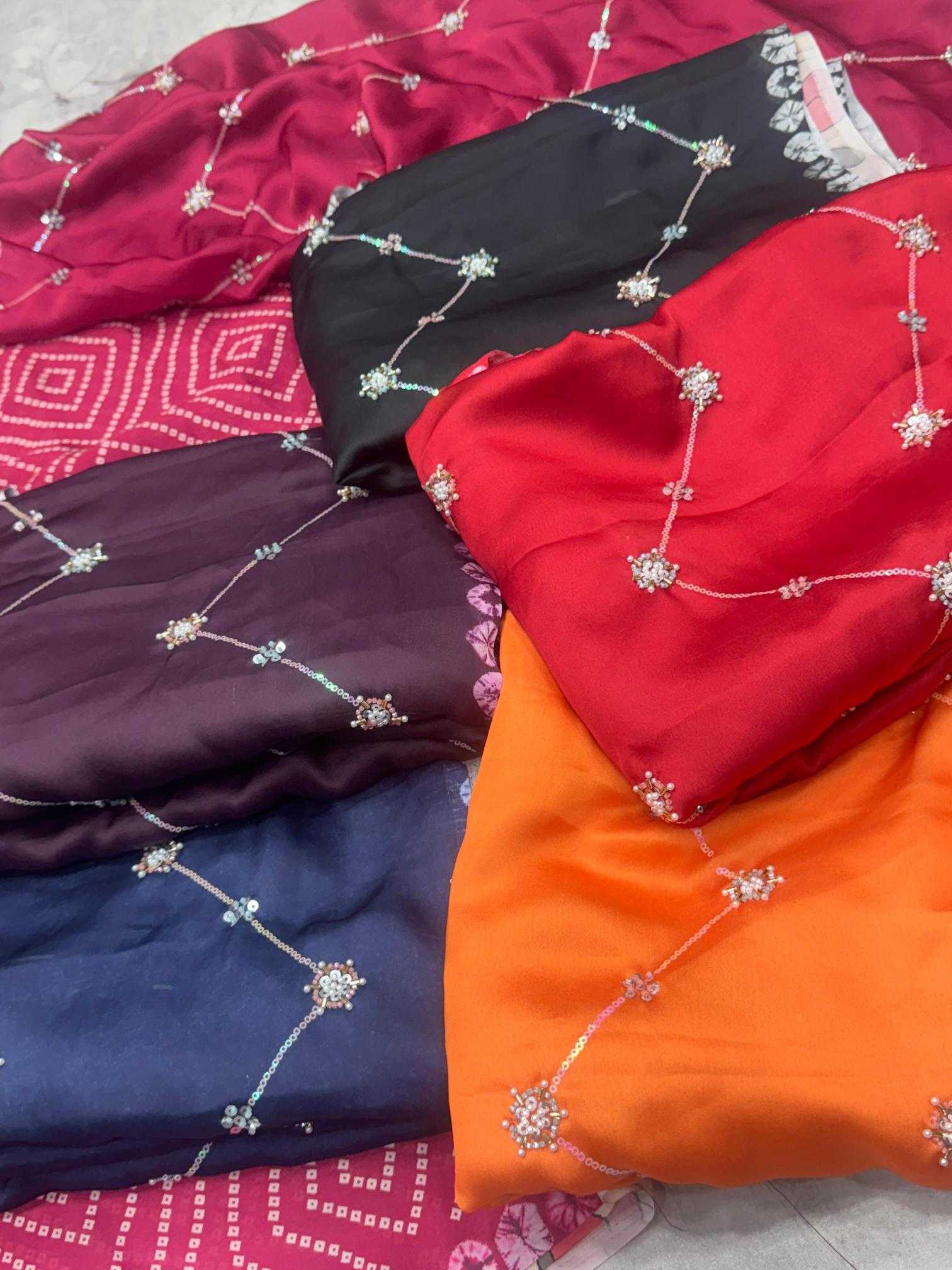 Ynf Georgette KESH484 intricate Sarees Wholesale Printed Sarees Georgette Sarees Ajrakh Sarees Manufacturer