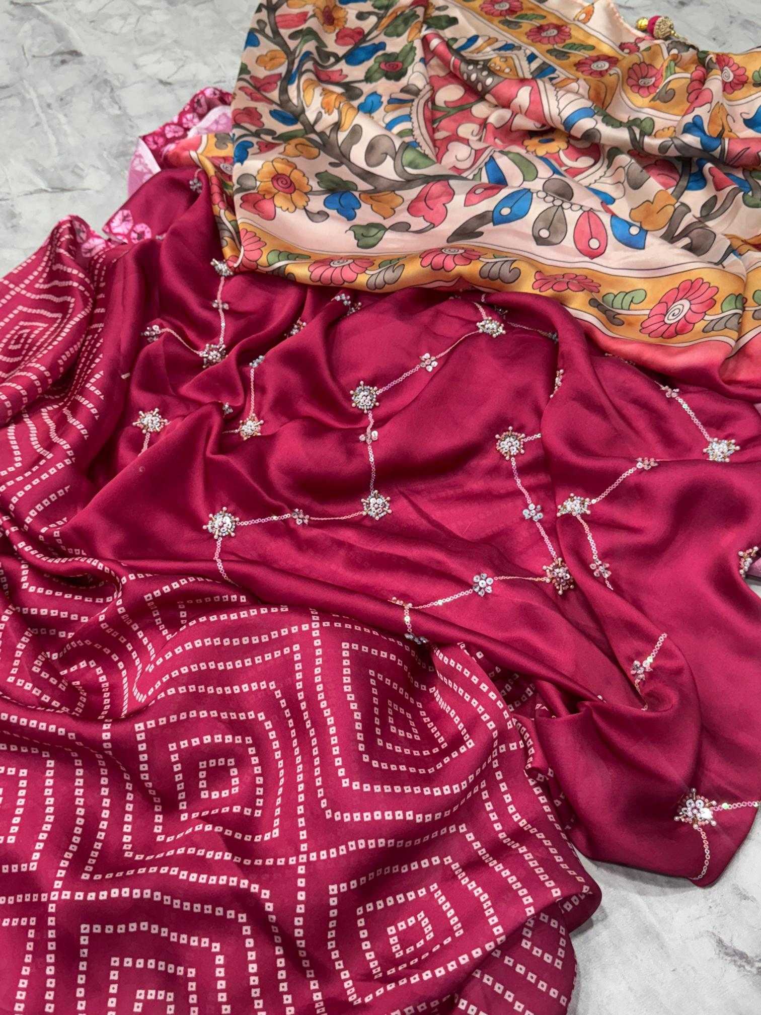 Ynf Georgette KESH484 intricate Sarees Wholesale Printed Sarees Georgette Sarees Ajrakh Sarees Manufacturer