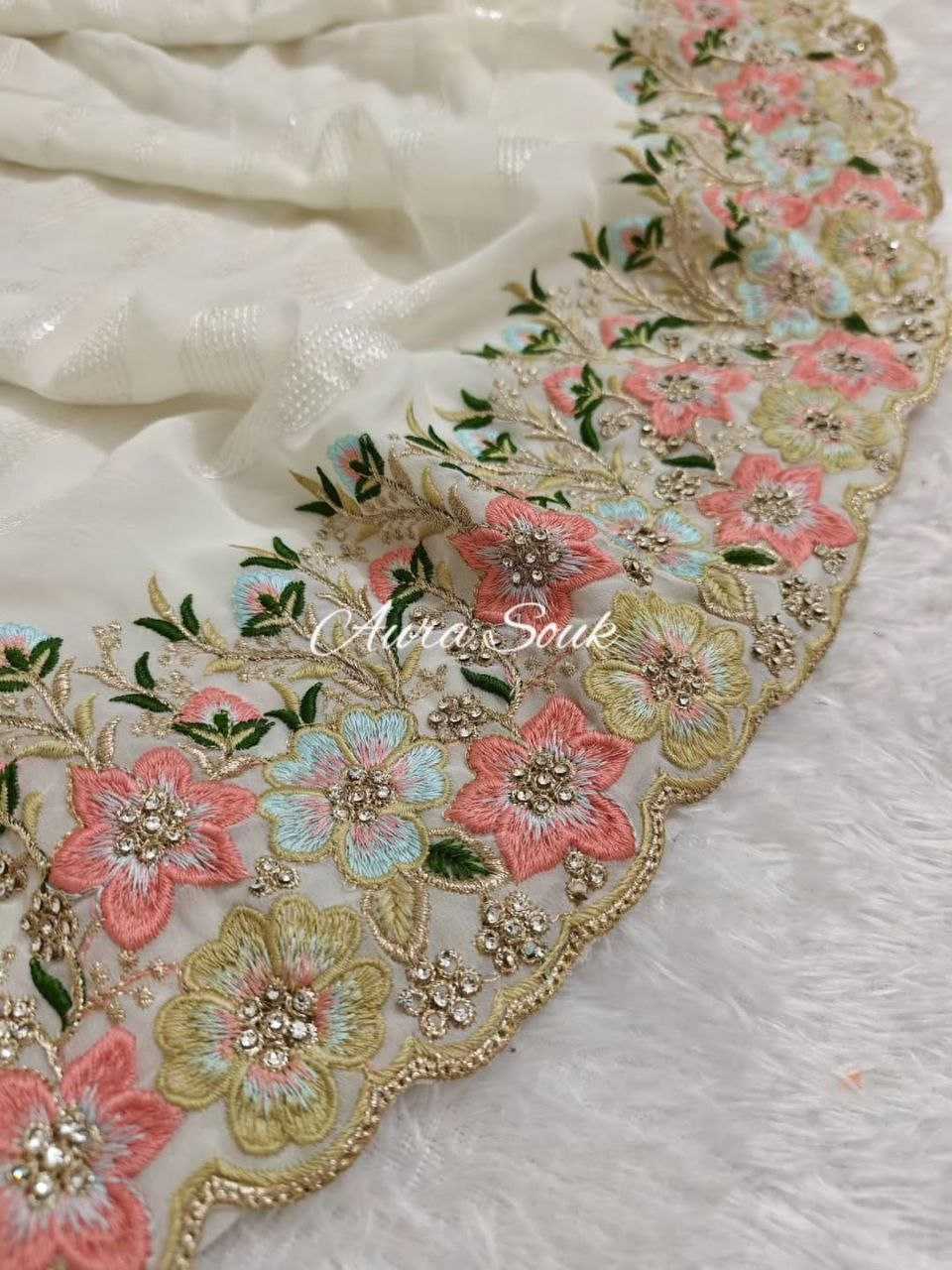 Ynf Georgette KESH486 639 Sarees Wedding Collections Festive Collections Wholesale Georgette Sarees Sequins Work Saree Sarees With Blouse Manufacturer