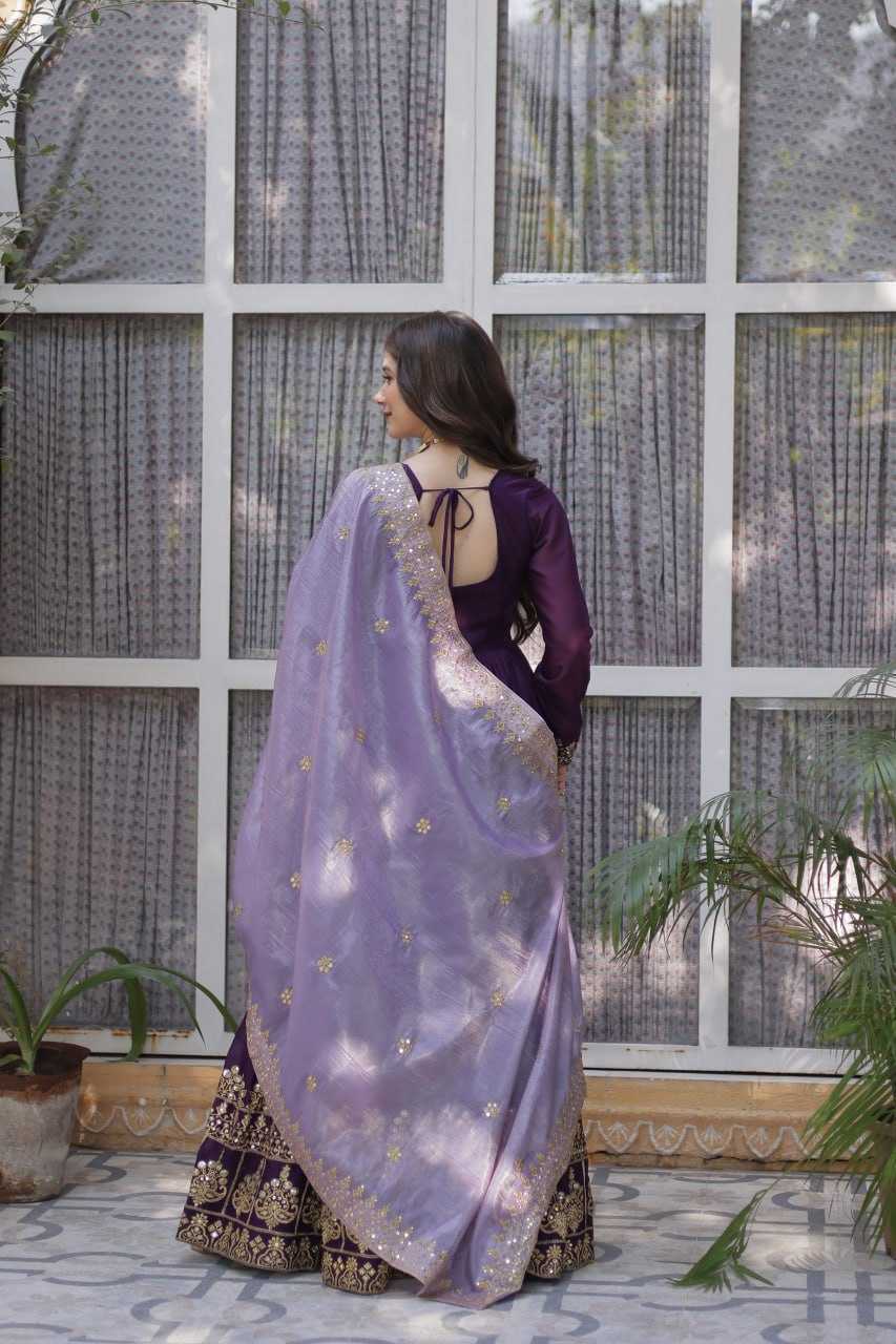 Ynf Georgette KESH489 1143 Gowns Wedding Collections Festive Collections Wholesale Embroidery Gowns Gown With Dupatta Full Sleeve Gowns Manufacturer