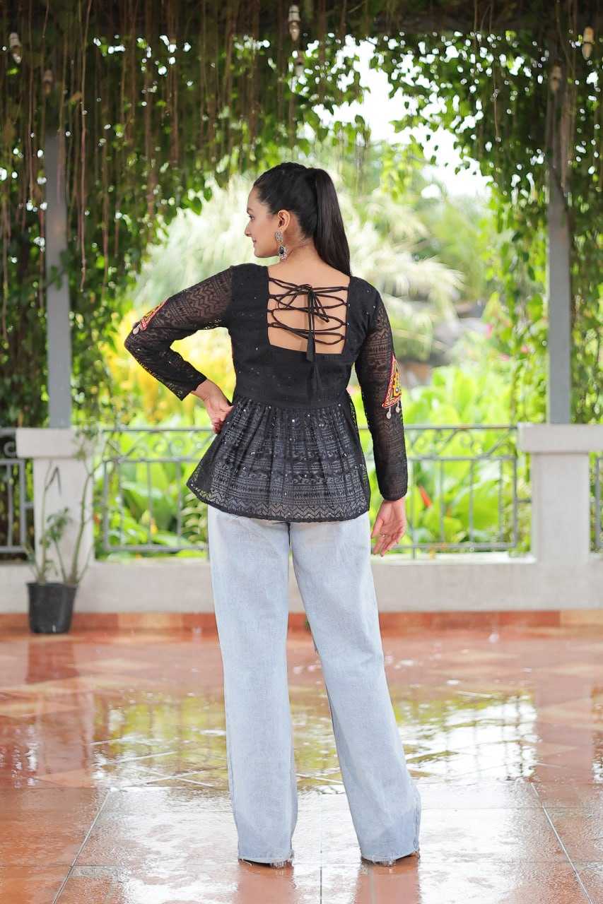 Ynf Georgette KESH489 1186 Western Wears Festive Collections Wholesale Tops One Piece Dress Manufacturer
