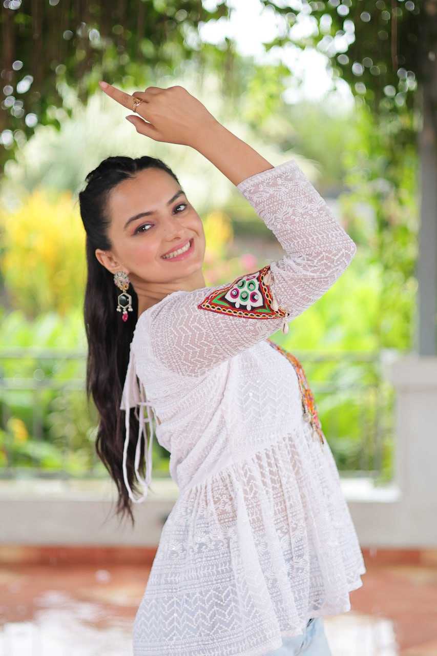 Ynf Georgette KESH489 1186 Western Wears Festive Collections Wholesale Tops One Piece Dress Manufacturer