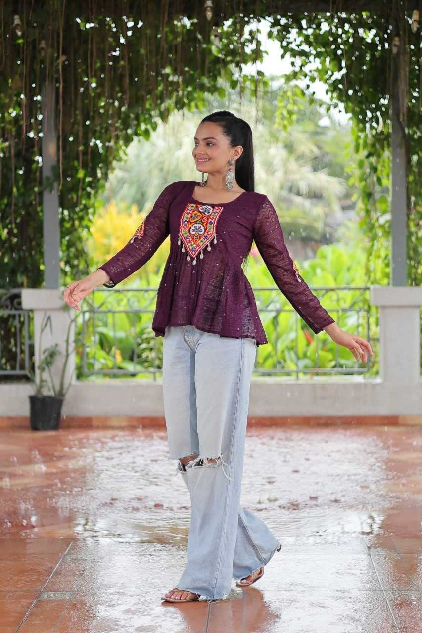 Ynf Georgette KESH489 1186 Western Wears Festive Collections Wholesale Tops One Piece Dress Manufacturer