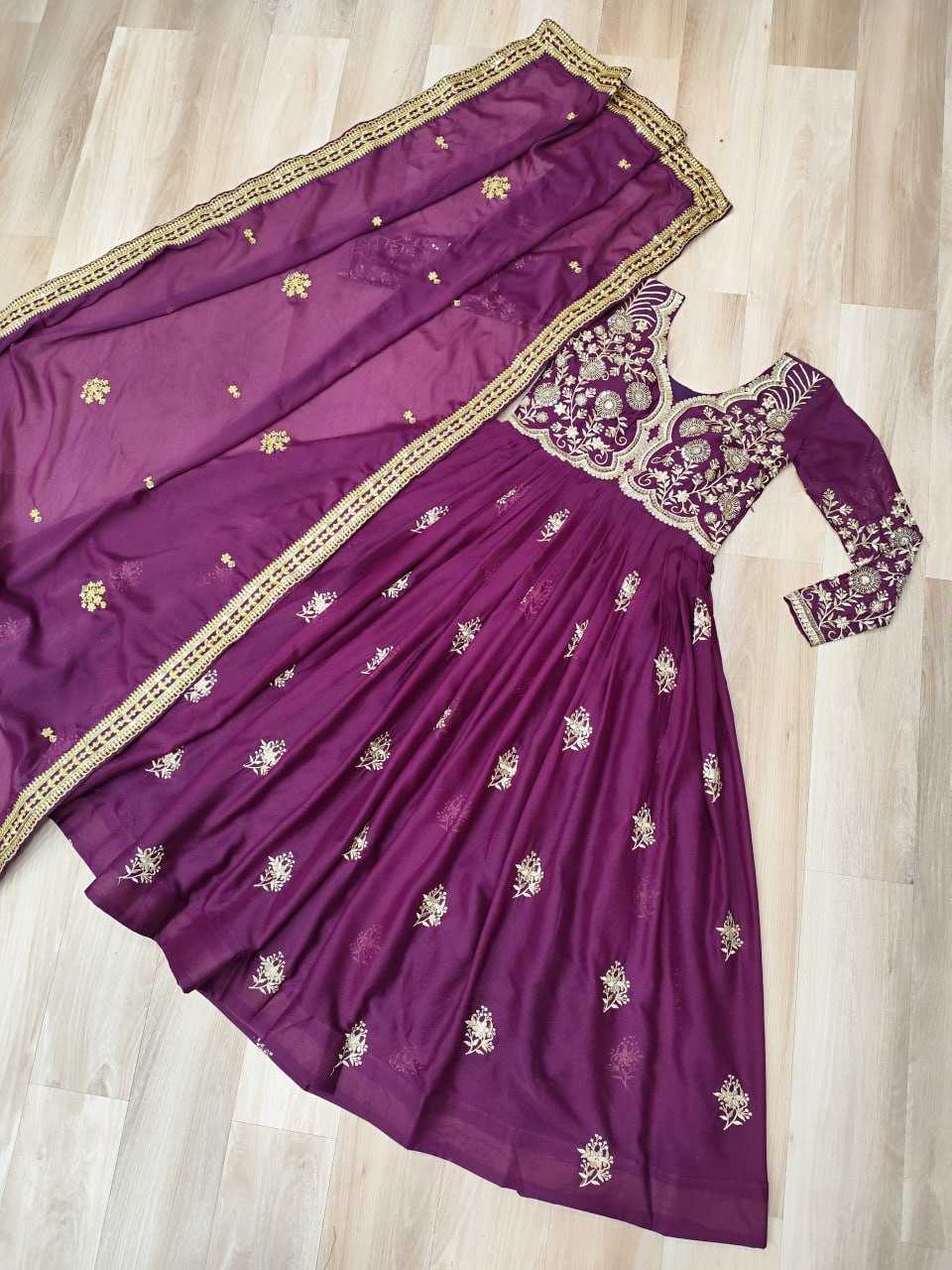 Ynf Georgette KESH491 9230 Gowns Wholesale Designer Gowns Gown With Dupatta Manufacturer