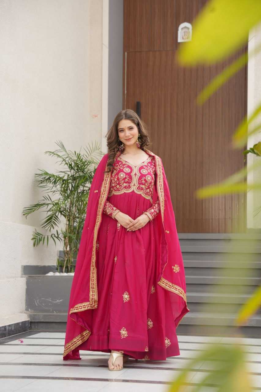 Ynf Georgette KESH491 9230 Gowns Wholesale Designer Gowns Gown With Dupatta Manufacturer