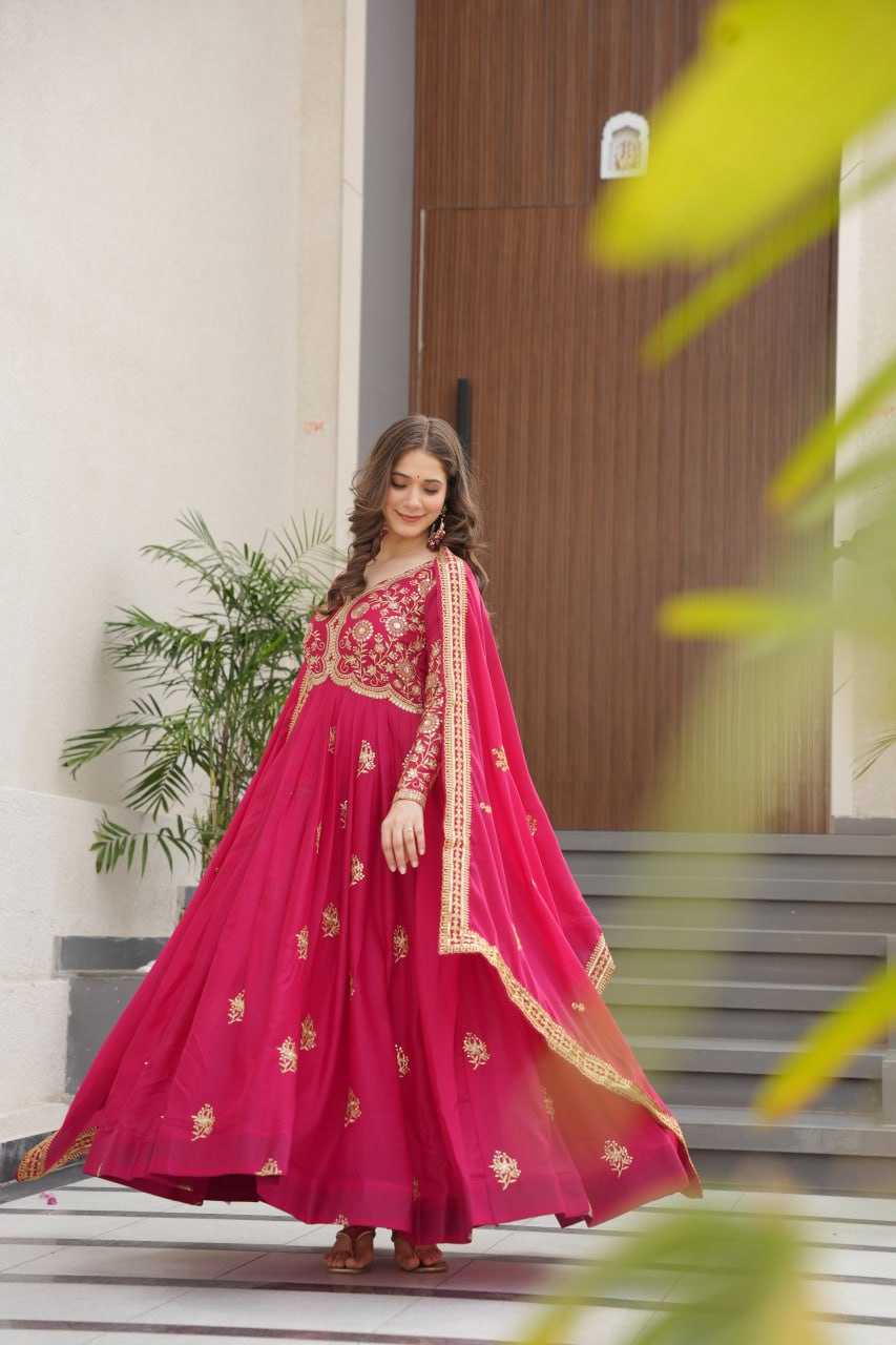 Ynf Georgette KESH491 9230 Gowns Wholesale Designer Gowns Gown With Dupatta Manufacturer