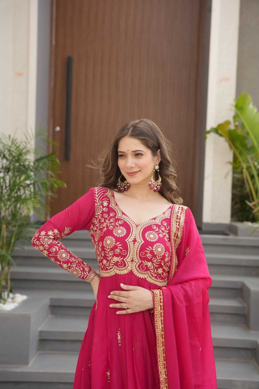 Ynf Georgette KESH491 9230 Gowns Wholesale Designer Gowns Gown With Dupatta Manufacturer