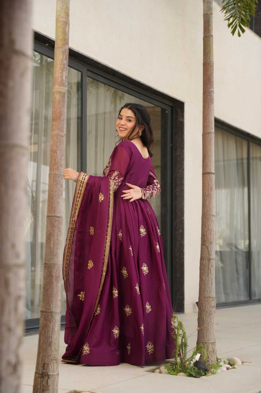 Ynf Georgette KESH491 9230 Gowns Wholesale Designer Gowns Gown With Dupatta Manufacturer