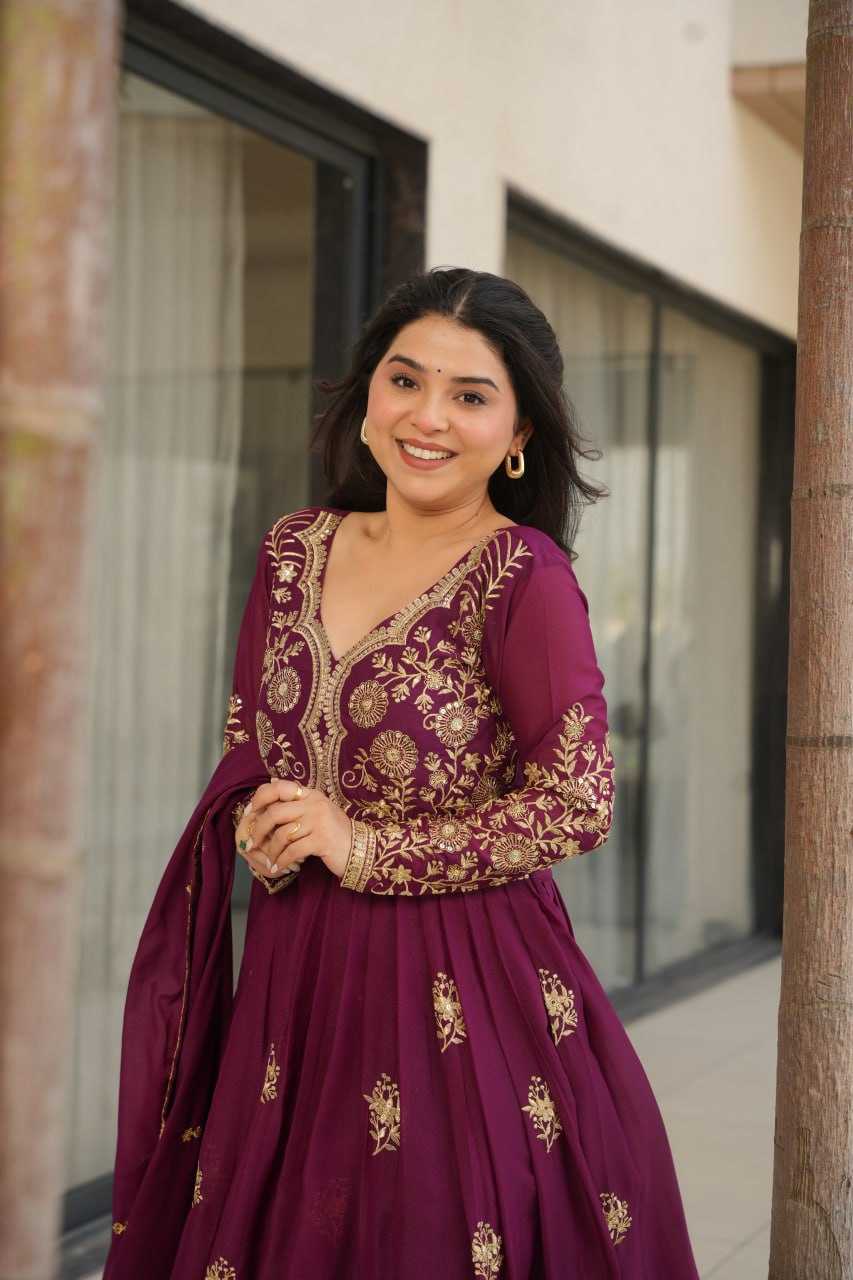 Ynf Georgette KESH491 9230 Gowns Wholesale Designer Gowns Gown With Dupatta Manufacturer