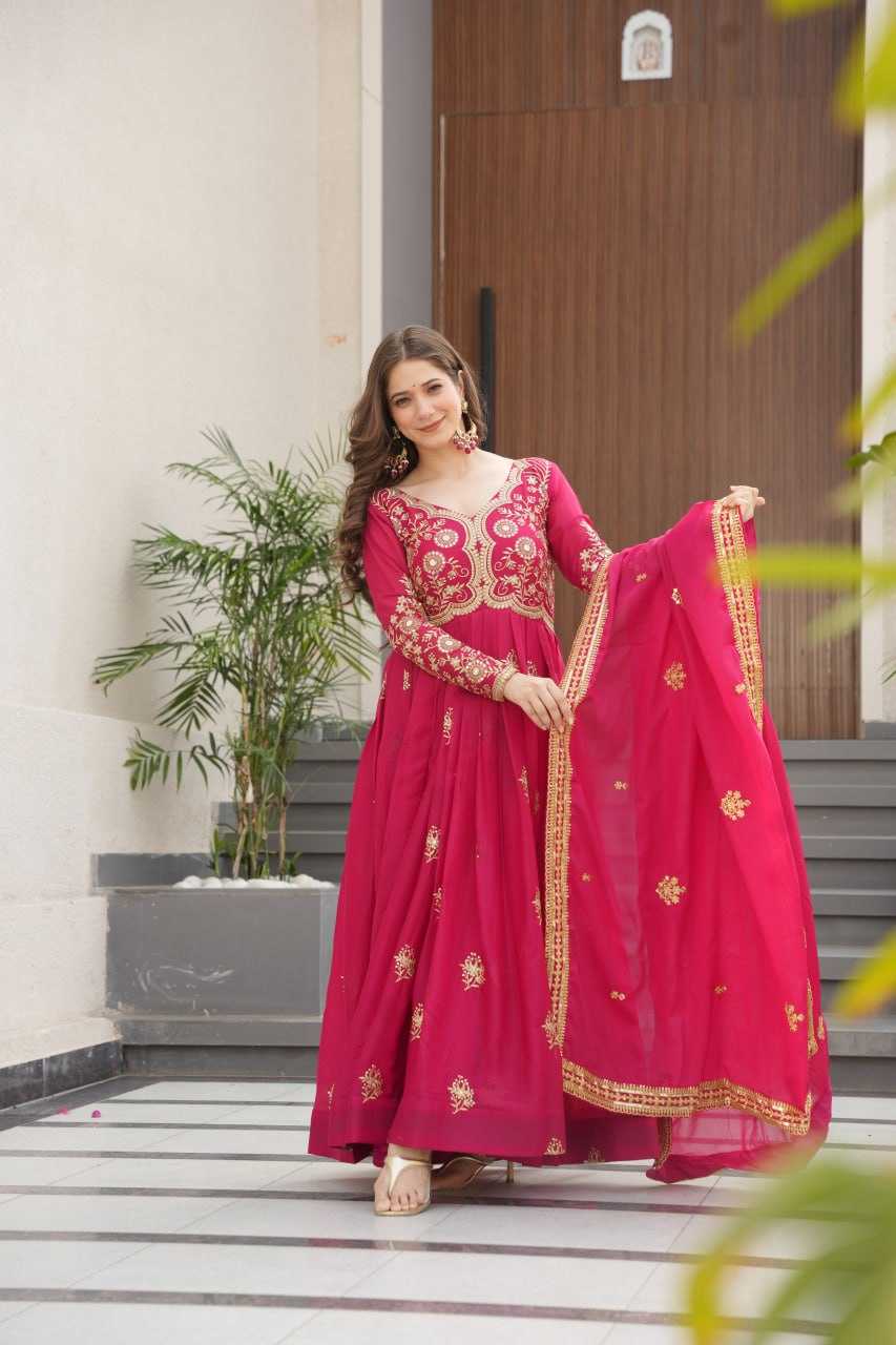 Ynf Georgette KESH491 9230 Gowns Wholesale Designer Gowns Gown With Dupatta Manufacturer