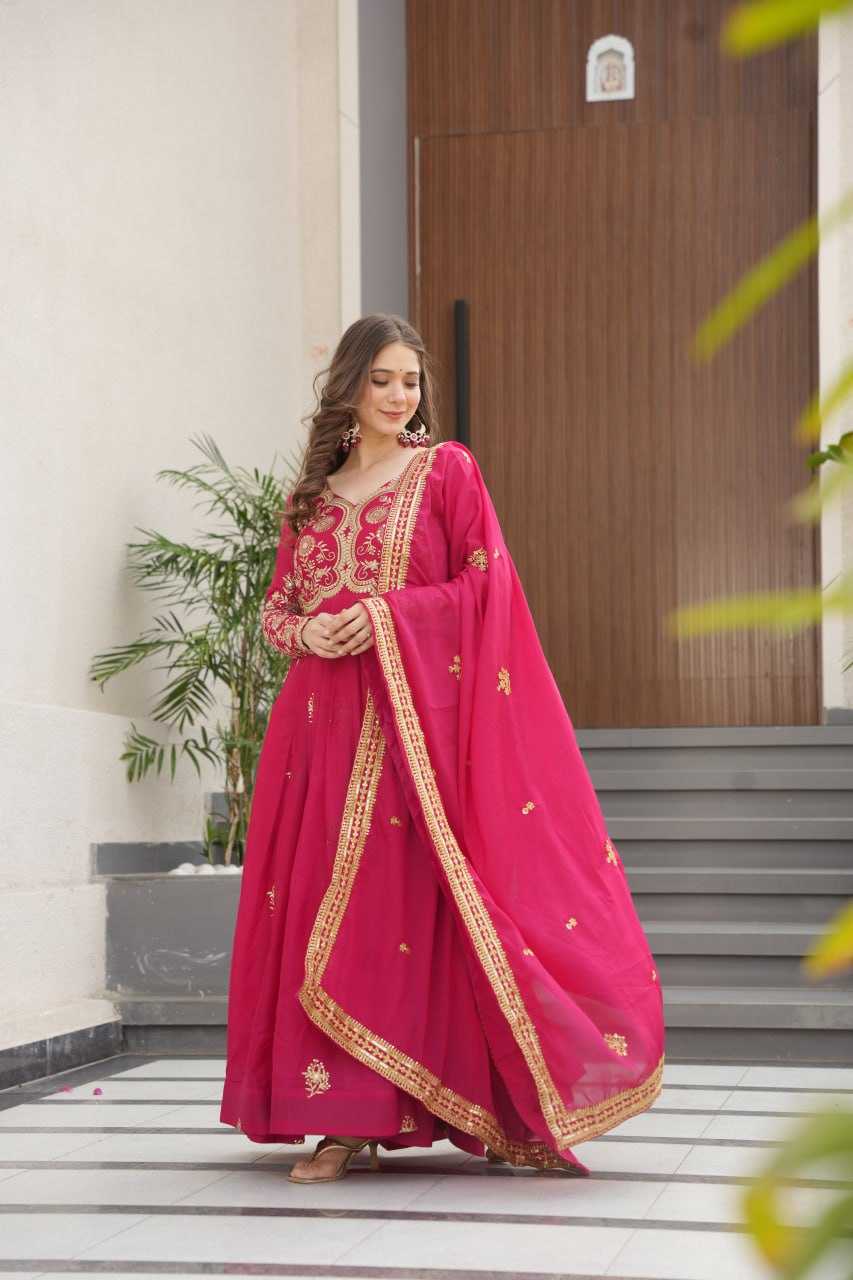 Ynf Georgette KESH491 9230 Gowns Wholesale Designer Gowns Gown With Dupatta Manufacturer