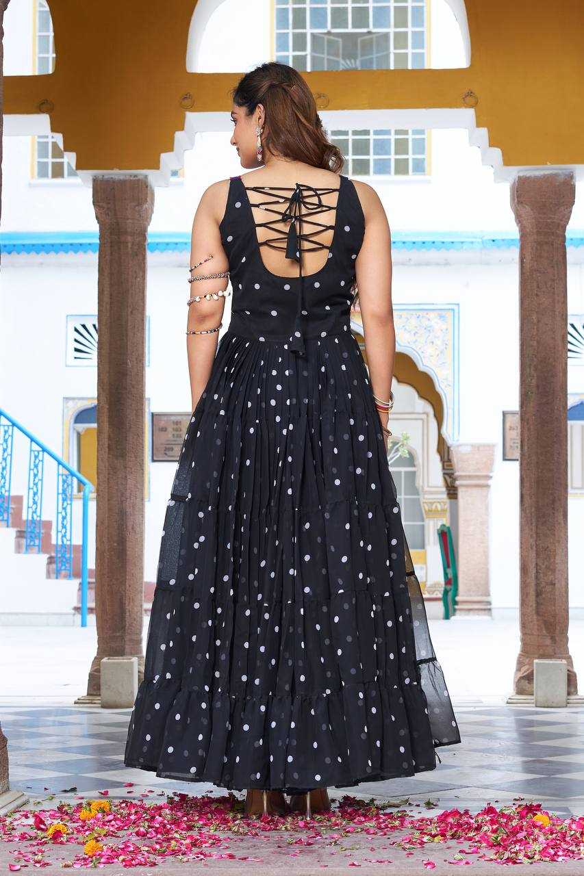 Ynf Georgette KESH498 112 Gowns Wedding Collections Festive Collections Wholesale Printed Gowns Georgette Gown Party Wear Gowns Manufacturer