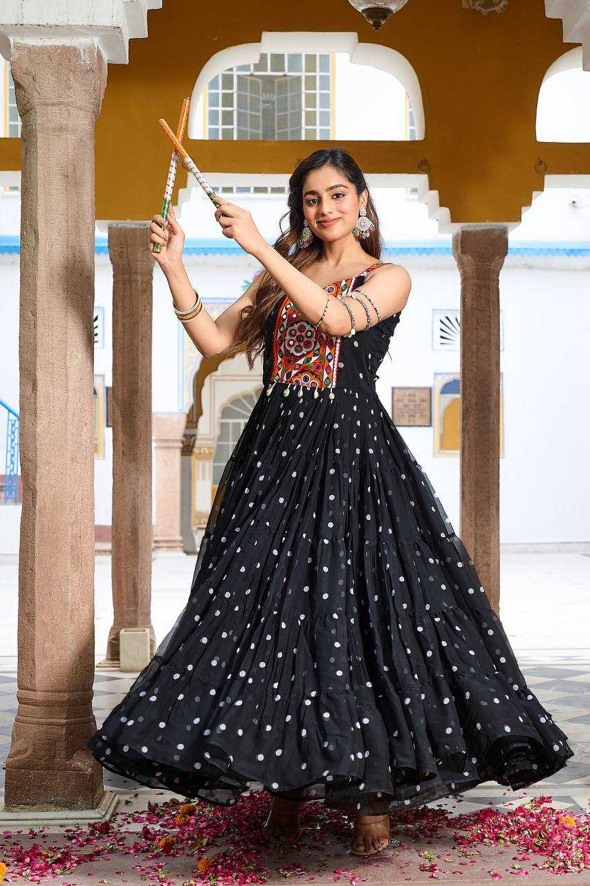 Ynf Georgette KESH498 112 Gowns Wedding Collections Festive Collections Wholesale Printed Gowns Georgette Gown Party Wear Gowns Manufacturer