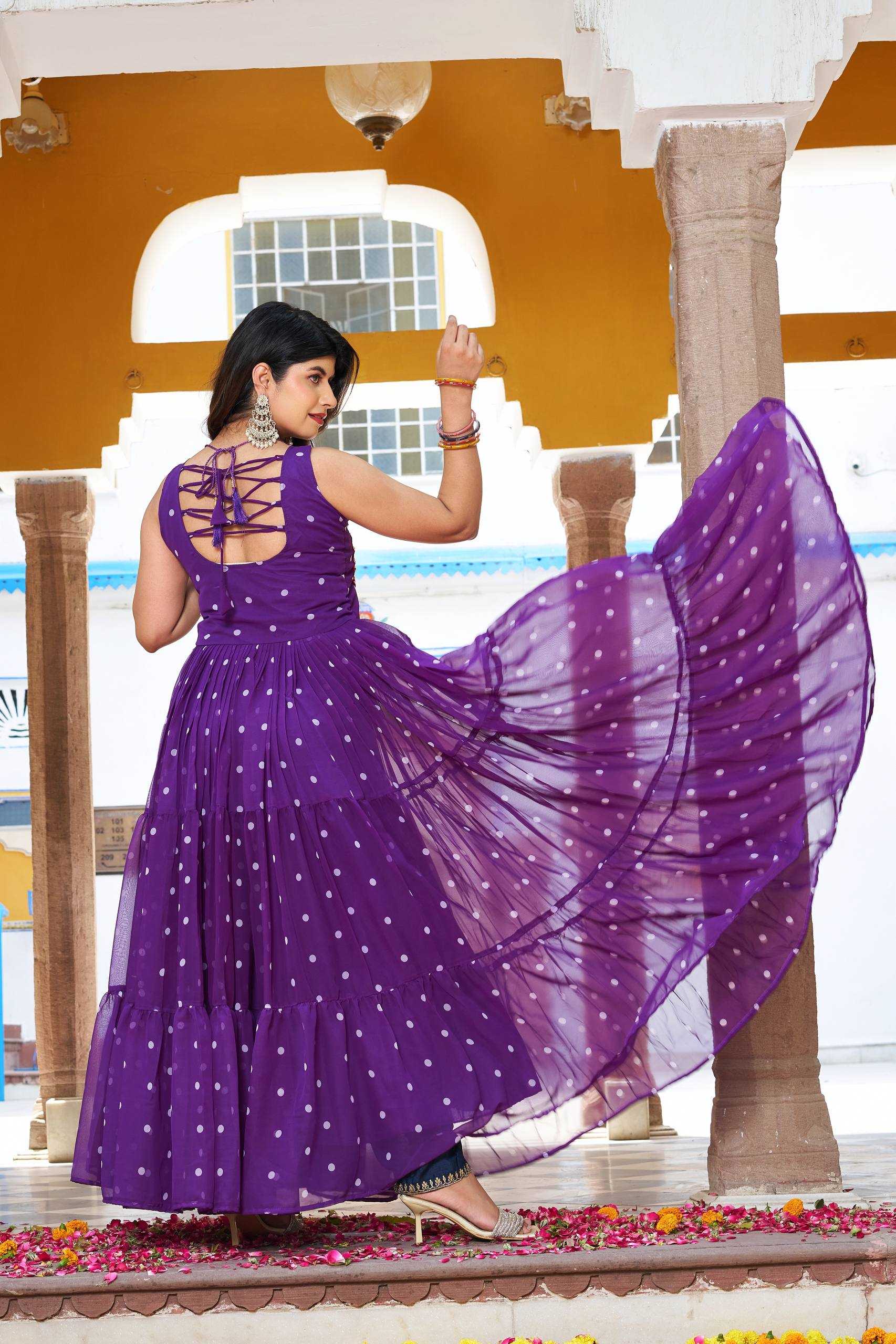 Ynf Georgette KESH498 112 Gowns Wedding Collections Festive Collections Wholesale Printed Gowns Georgette Gown Party Wear Gowns Manufacturer